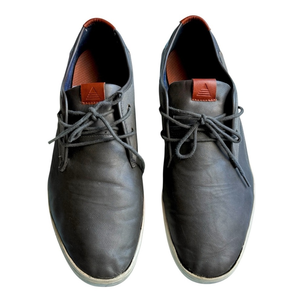 Men’s Aldo Delsanto Fashion Sneaker Dark Gray Leather Oxfords Shoes 13